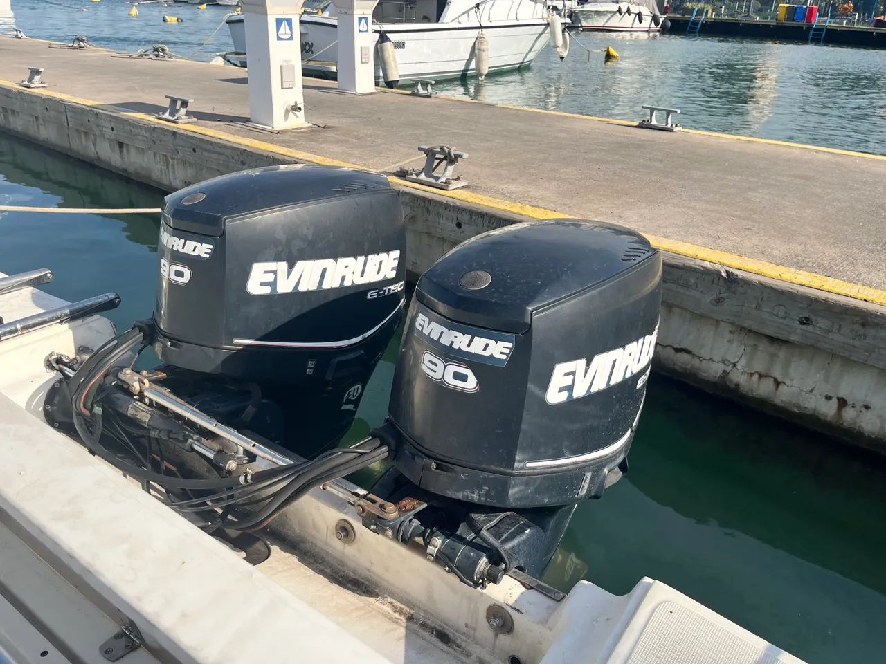 02 Motores popa Evinrude e-Tech 90HP - Parelha