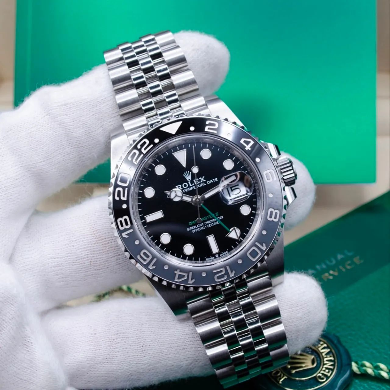 Relógio masculino rolex gmt Bruce Wayne automático 