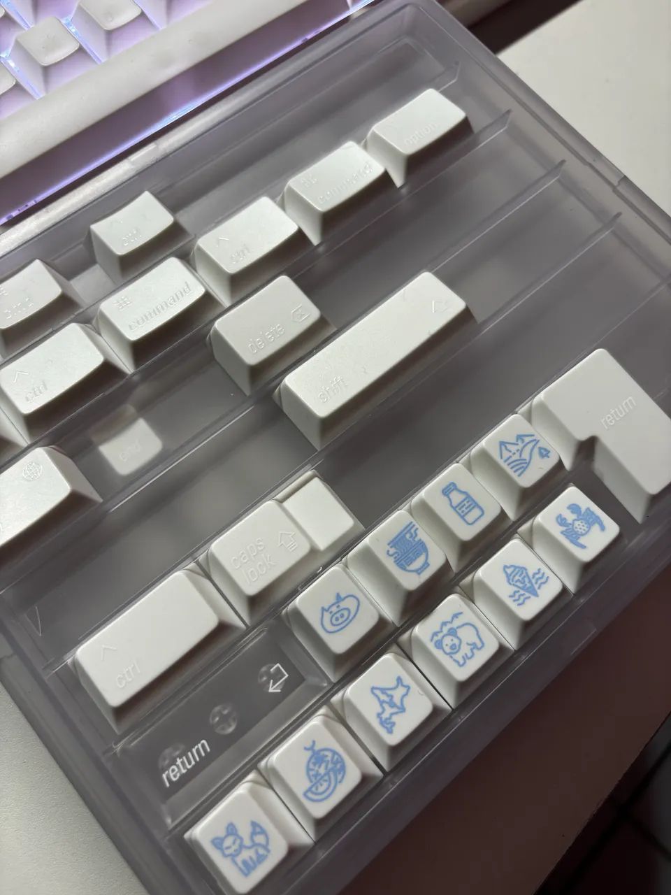 keycap set lelelab hokaido white  - Foto 4