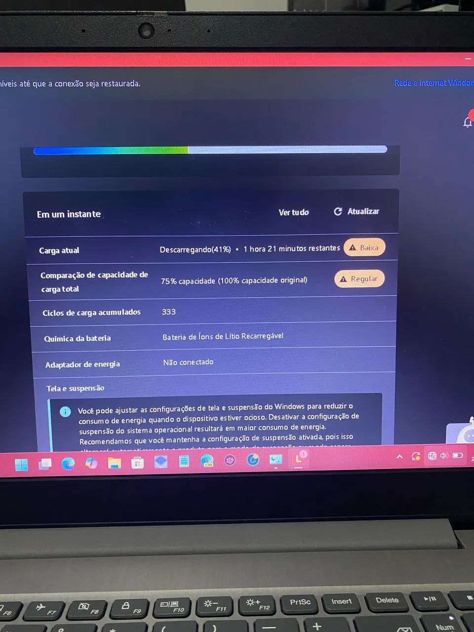 Notebook Lenovo Ideapad 3 Intel Core i3 4GB - 256GB SSD 15,6?  82BS000JBR - Foto 3