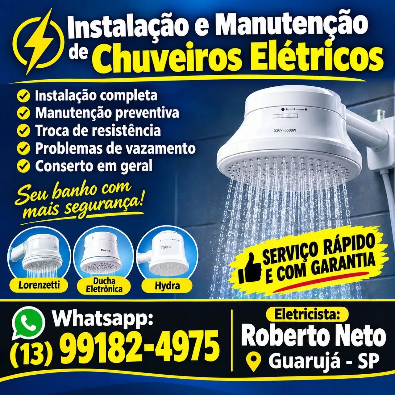 Chuveiro Elétrico Instalação e Manutenção 