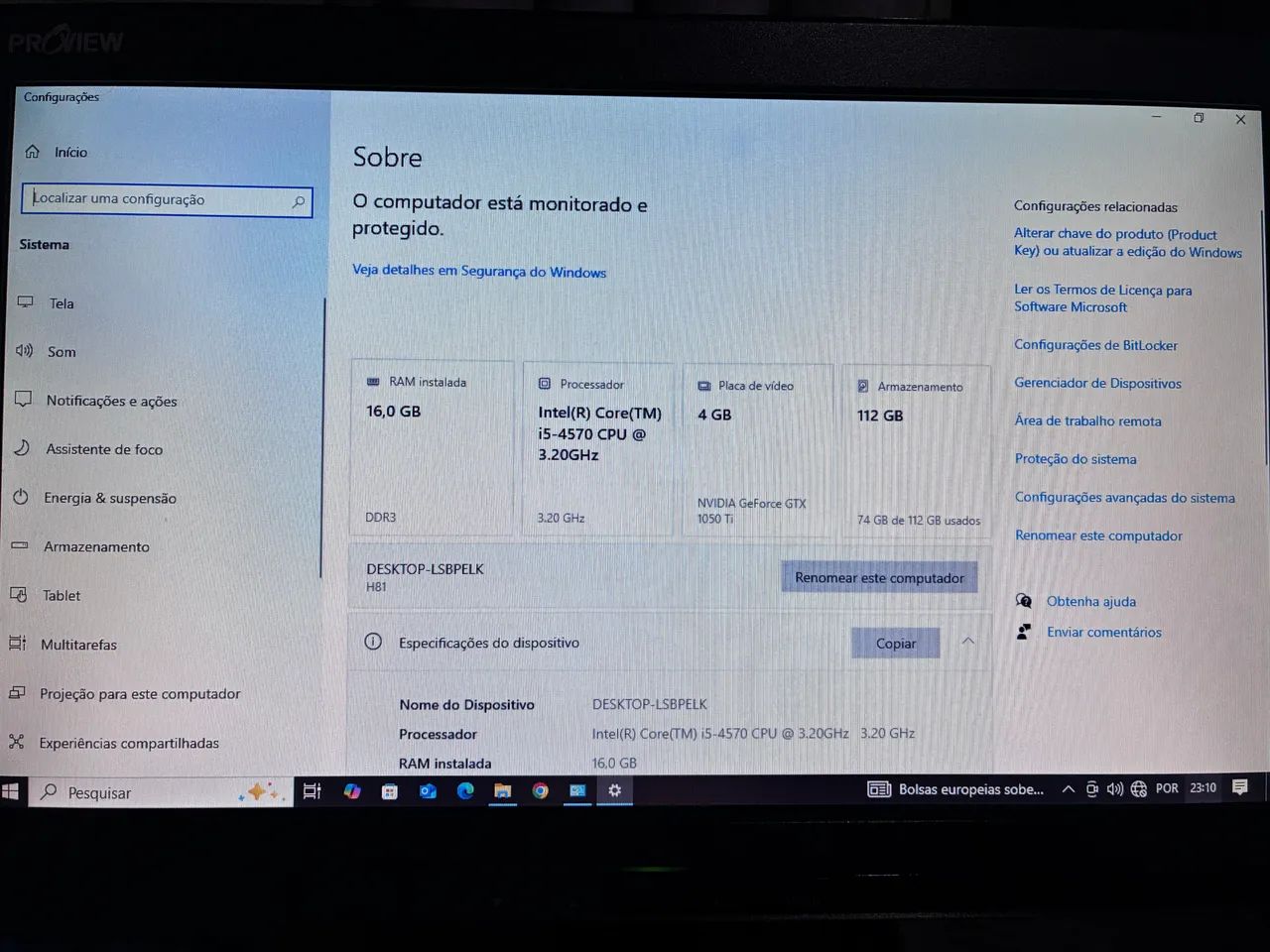 PC Gamer funcionando perfeitamente  - Foto 4