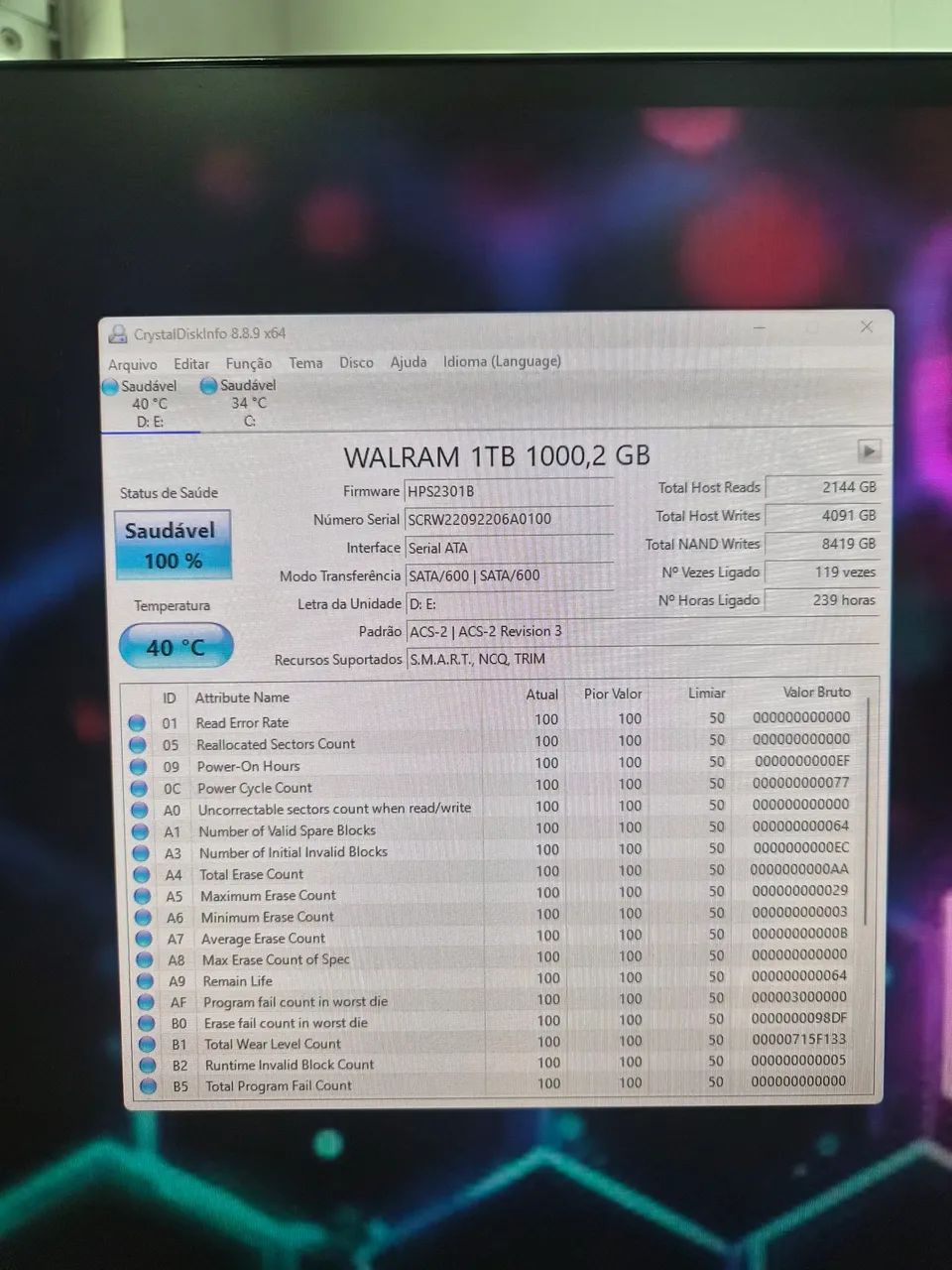 SSD Sata Walram de 1T  - Foto 3
