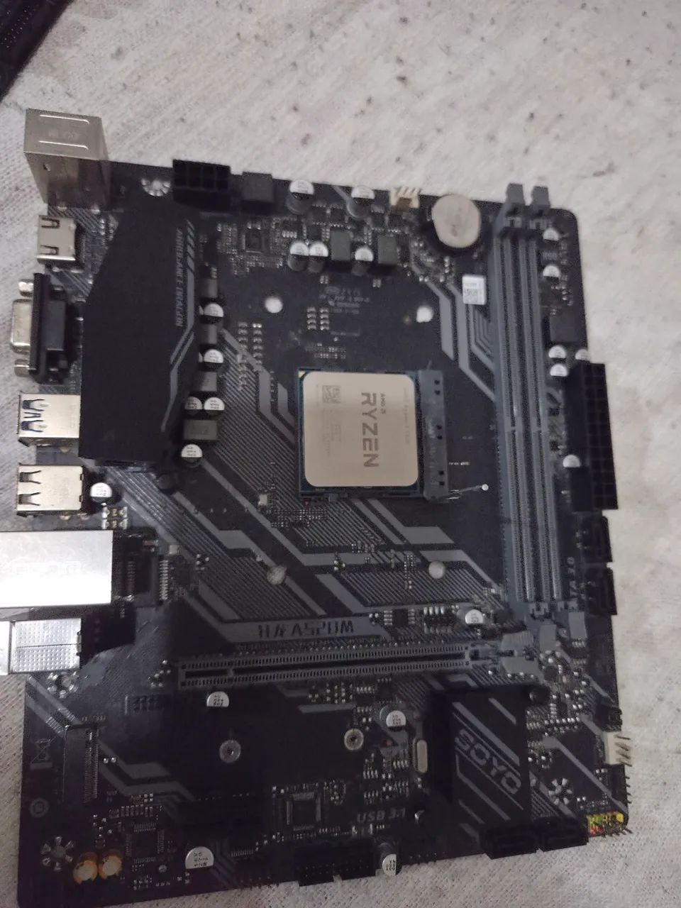 Processador ryzen 5 5500 e placa mãe soyo A520 - Foto 3