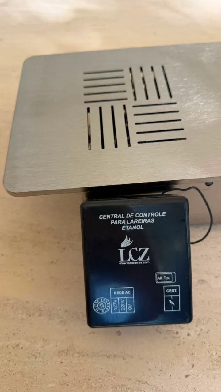 Lareira Ecológica Linear LCZ Decorfire 1,25 m - Aço Inox | Acendimento Eletrônico - Foto 6