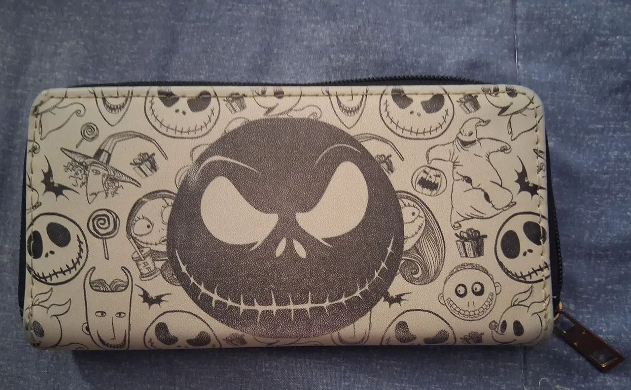 Carteira Jack Skellington branca - Foto 2