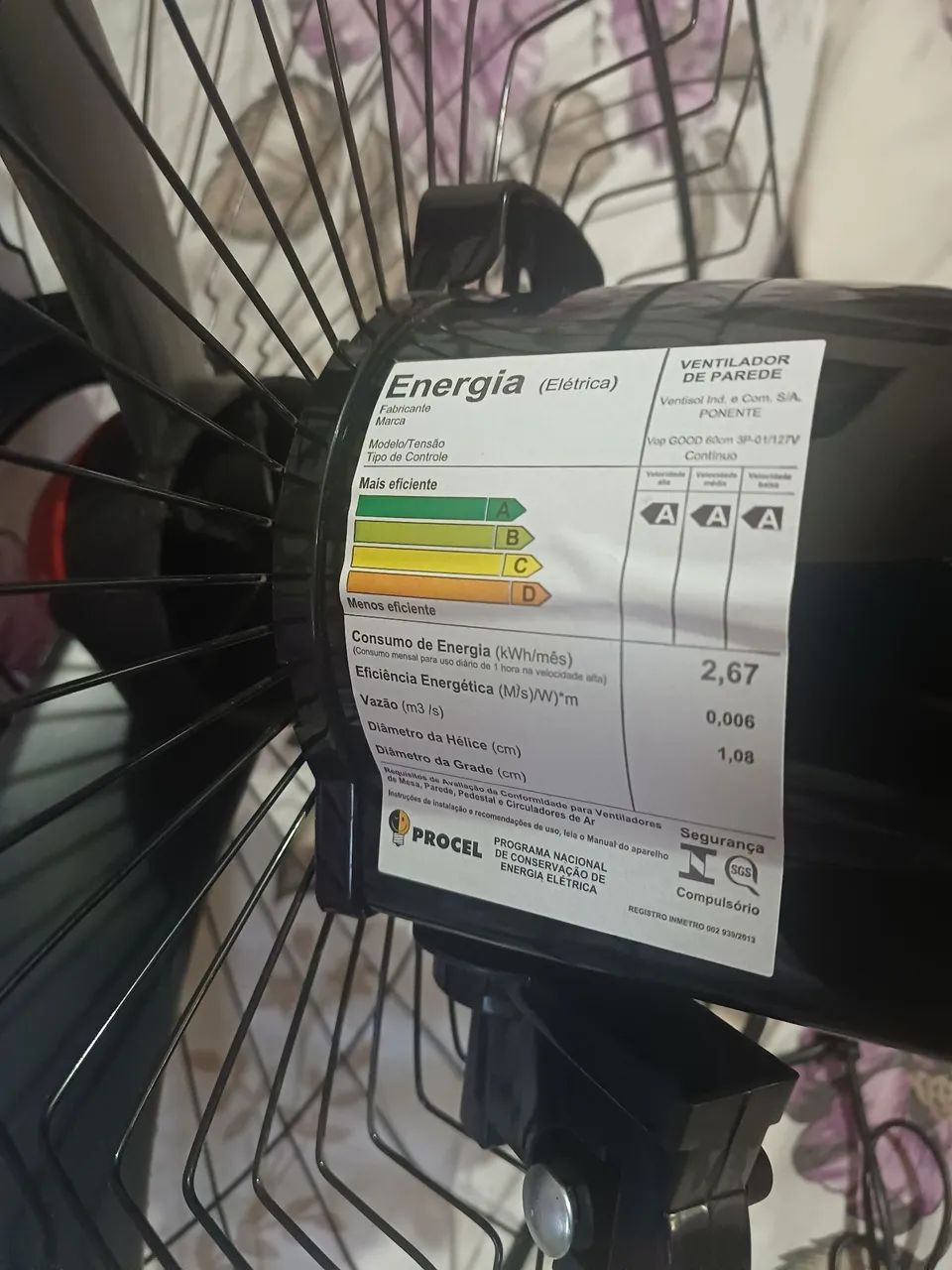 Ventilador de parede semi novo  - Foto 2