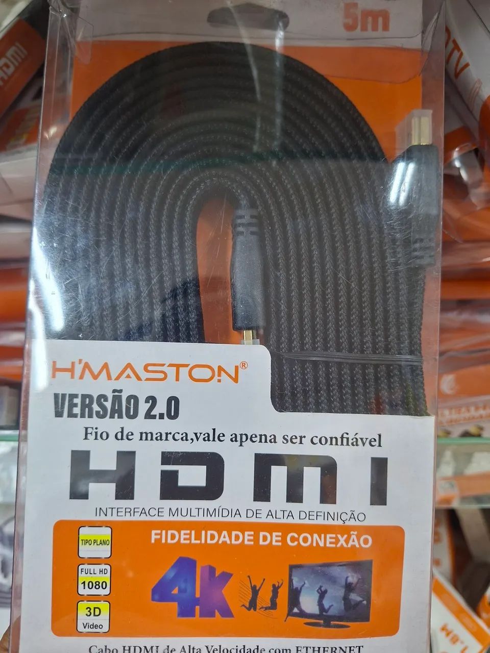 Cabo Hdmi 5metros Flat 2.0