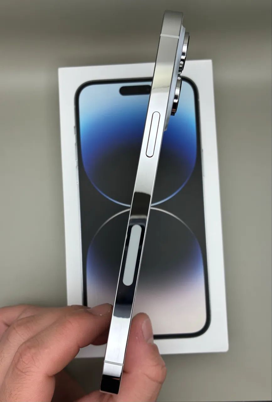 iPhone 14 Pro Max 256GB Prata - Seminovo Completo + Acessórios