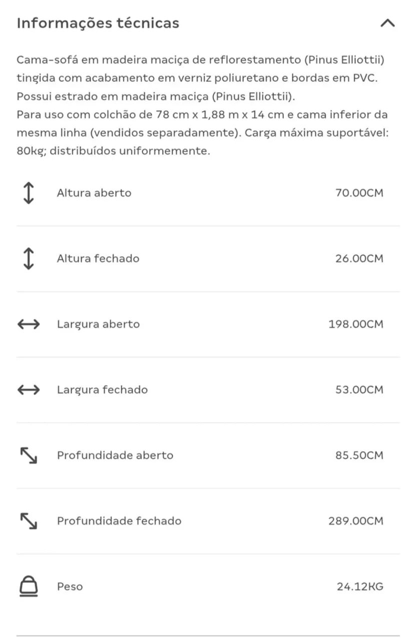 Sofá cama ( com o colchão) - Foto 2