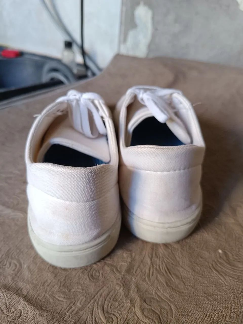 Sapatênis Casual Rasteiro Branco (Usado) - Foto 2