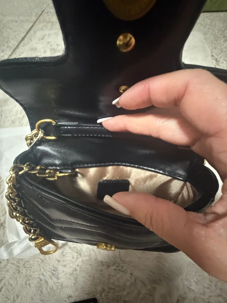 Bolsa Gucci em couro linha premium  - Foto 5