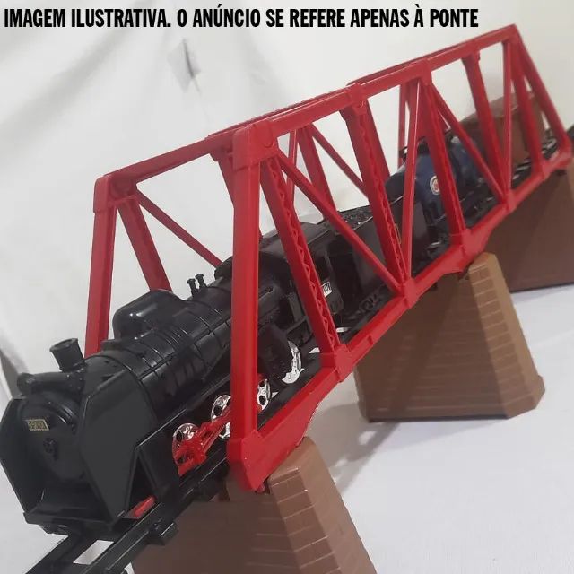 Ferrorama Ponte Tomy Plarail para 3 pilares compatível Estrela