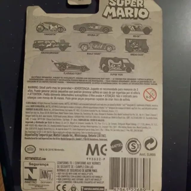 Hot Wheels Super Mario Flathead Fury Yoshi - Foto 2