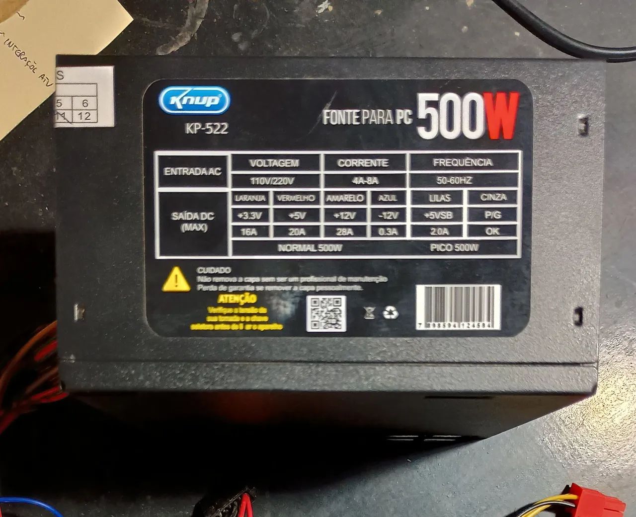 Fonte Knup 500w semi nova