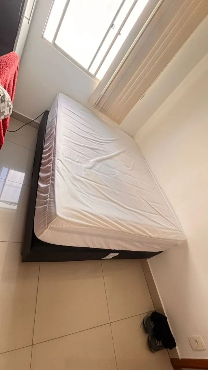 Cama Box Ortobom Casal Cori Black - impecável e super resistente - Foto 2
