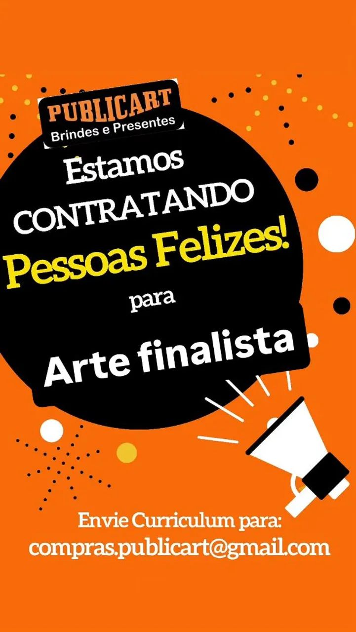 Vaga para Arte Finalista