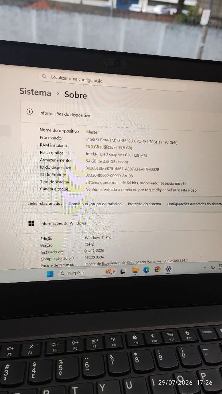 Notebook Lenovo ThinkPad T480 16GB - Foto 5