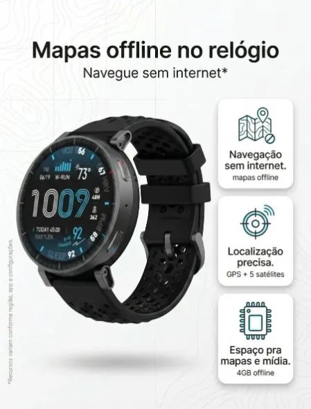 Smartwatch Amazfit Active Max Com Tela AMOLED 3000 Nits - Foto 3