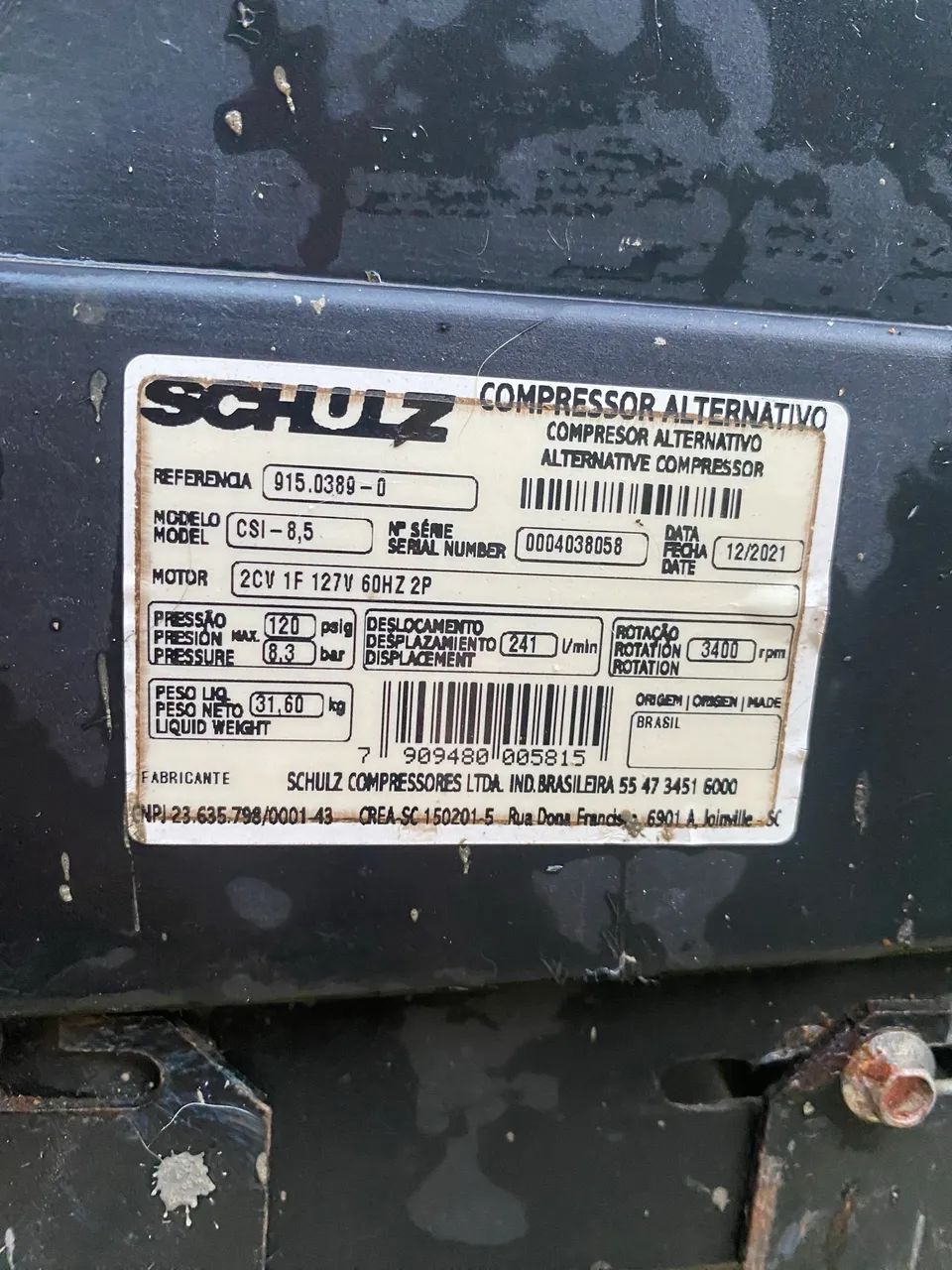 Compressor de Ar semi novo - Foto 2