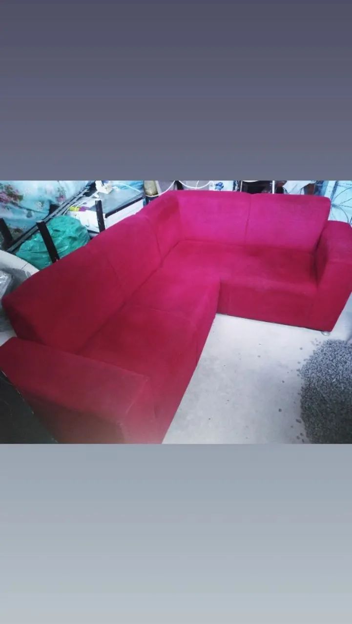 Sofar de canto vermelho  - Foto 2