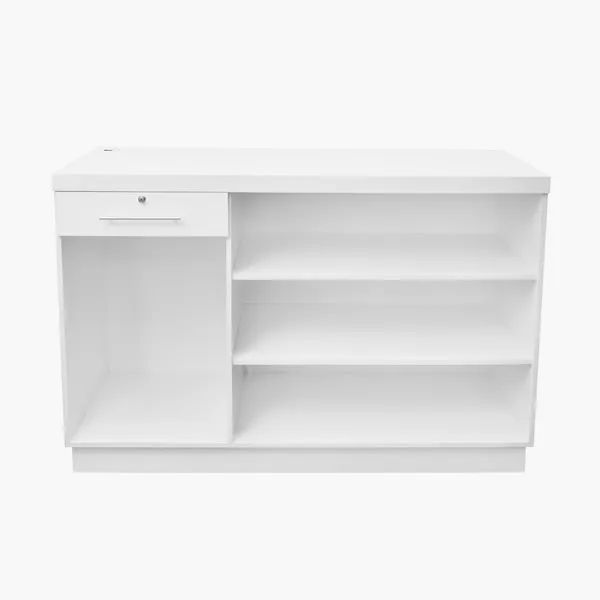 Balcão MDF com Gaveta Caixa - Branco feito sobre medida - Foto 2