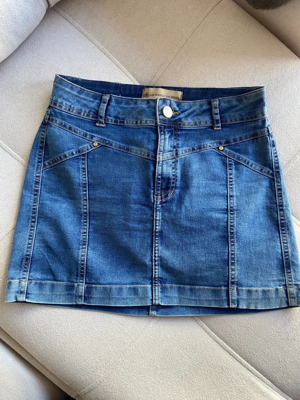 Saia jeans feminina  - Foto 5