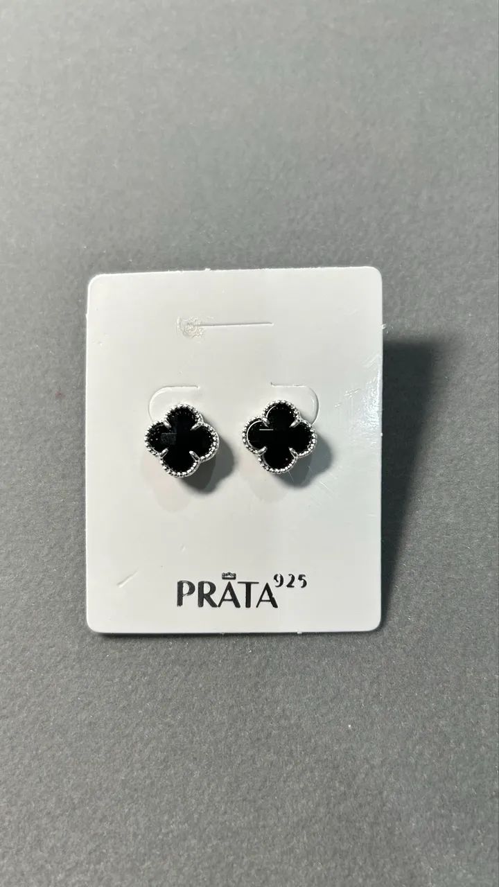 Brincos prata 925 trevo  - Foto 5