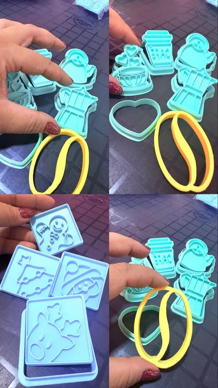 CORTADORES, STENCIL E CARIMBOS PARA BISCOITOS - Foto 2