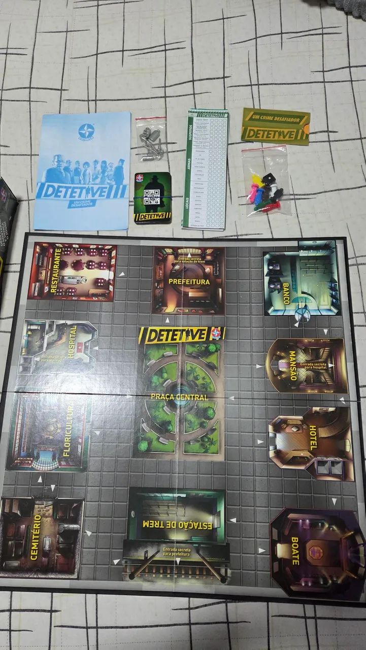 Jogo de tabuleiro detetive estrela, com aplicativo - Foto 2