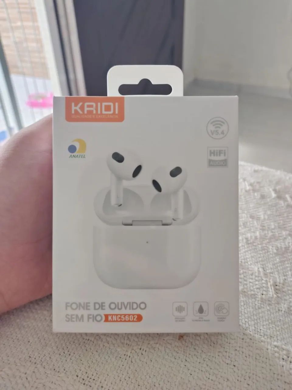 Fone bluetooth KAIDI Aprova d'água 