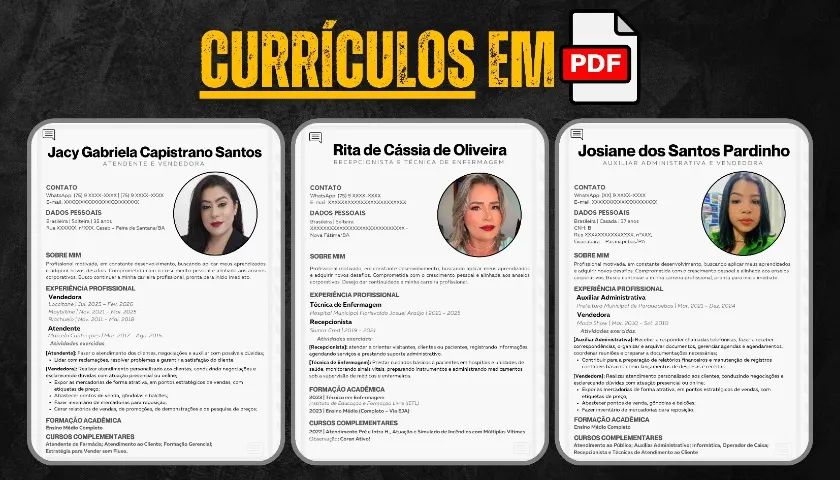 Currículos em PDF. - Foto 3