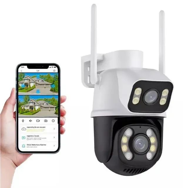 Camera wifi Externa Dupla 2 Cameras app YOOSEE *NOVA*