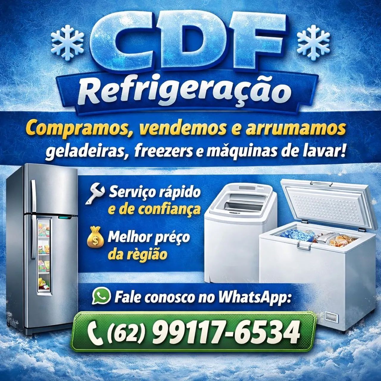 CONSERTO DE GELADEIRA E MÁQUINA DE LAVAR EM GERAL