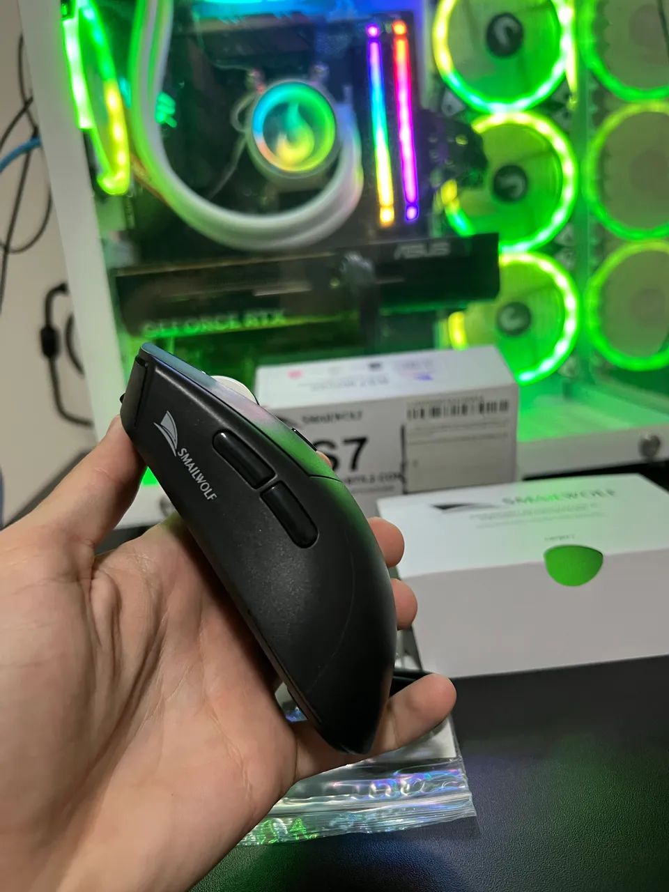 (Novo) Mouse Gamar Smailwolf RS7 Sem Fio - Foto 2