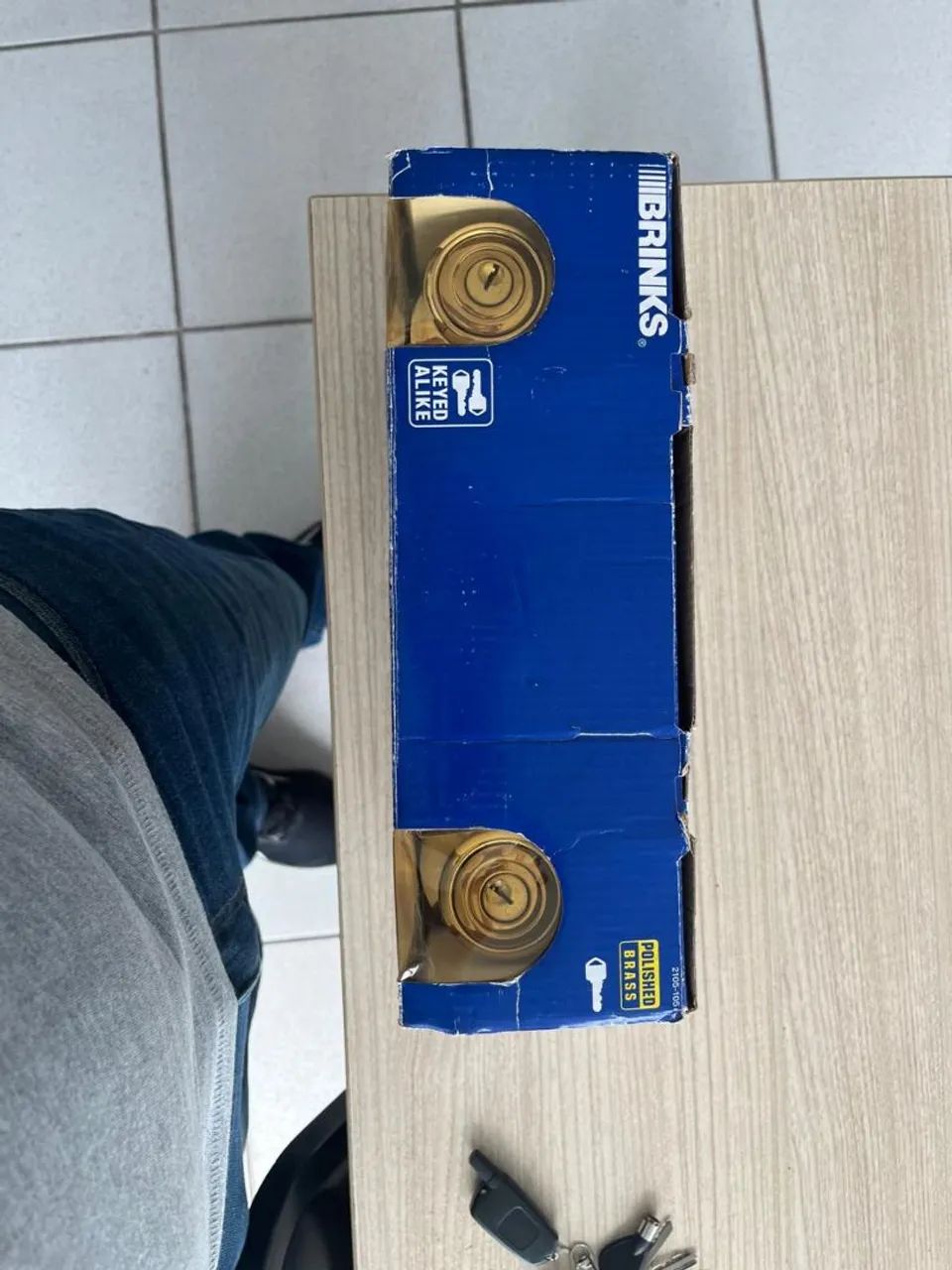 Fechadura Brinks de segurança dourada  - Foto 2