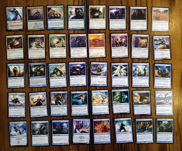 Lote Magic The Gathering 330 Cartas + Brinde Cartas Azul LT 01 - Foto 3