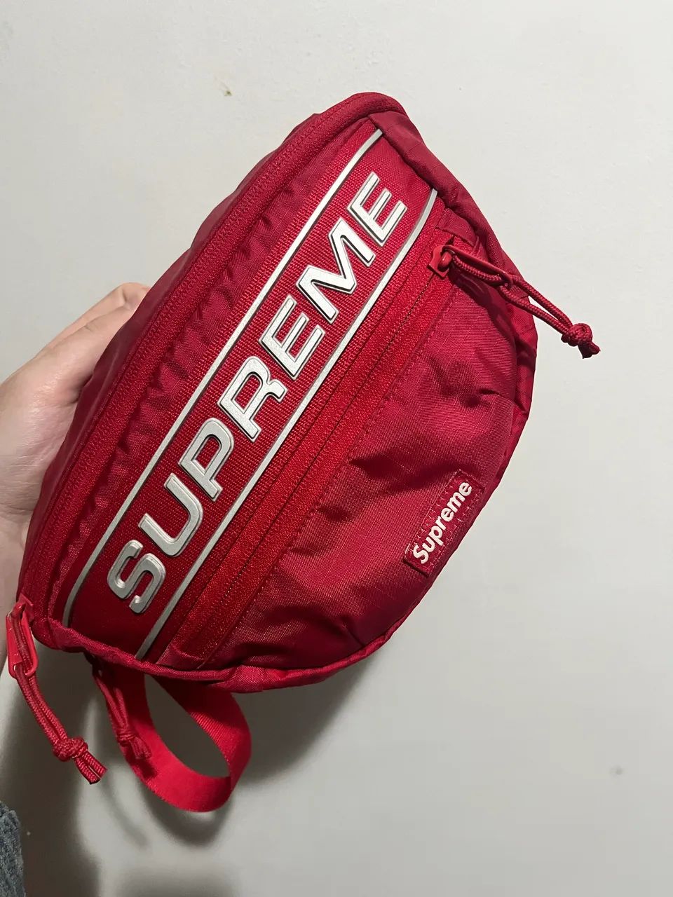 Waist Bag Supreme Logo Red - Foto 4