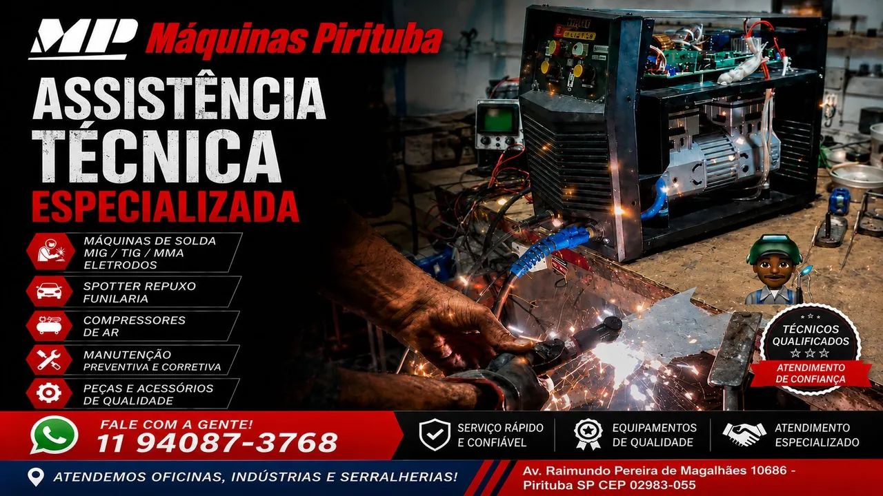 Manutenção e venda de máquinas de solda 