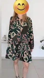 vestido zinzane estampado