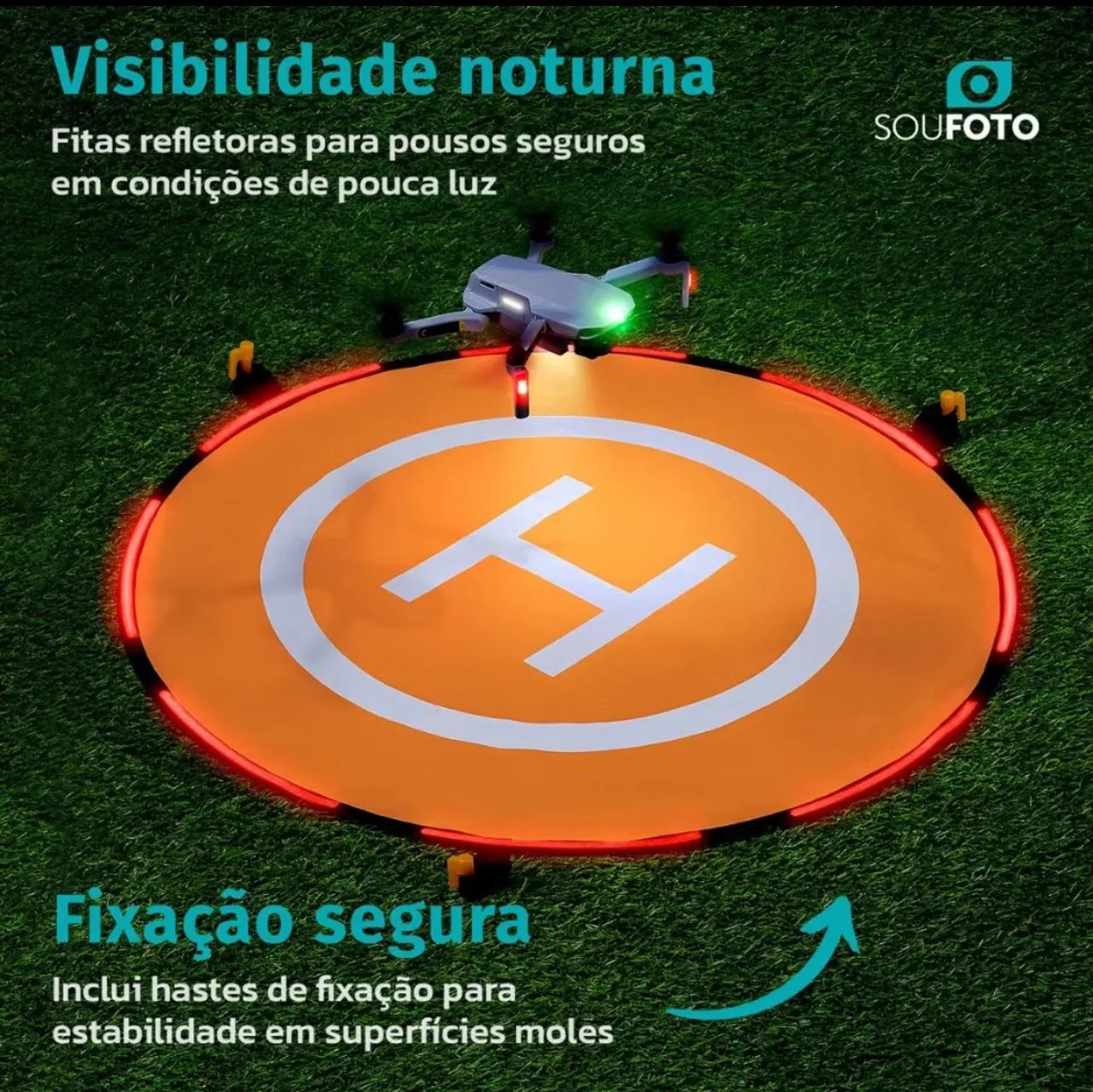 Pista pouso landing pad drone novas  - Foto 4