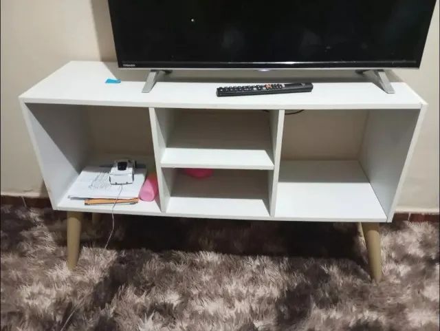 Rack para TV até 40 Polegadas Retrô Moderno para Sala e Quarto Compacto Noruega - Foto 4