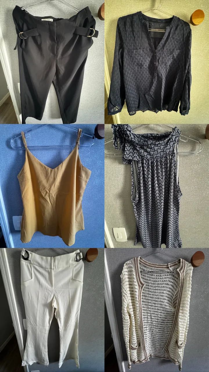 Lote de Roupas Femininas - Blazers, Calças, Vestidos e Blusas