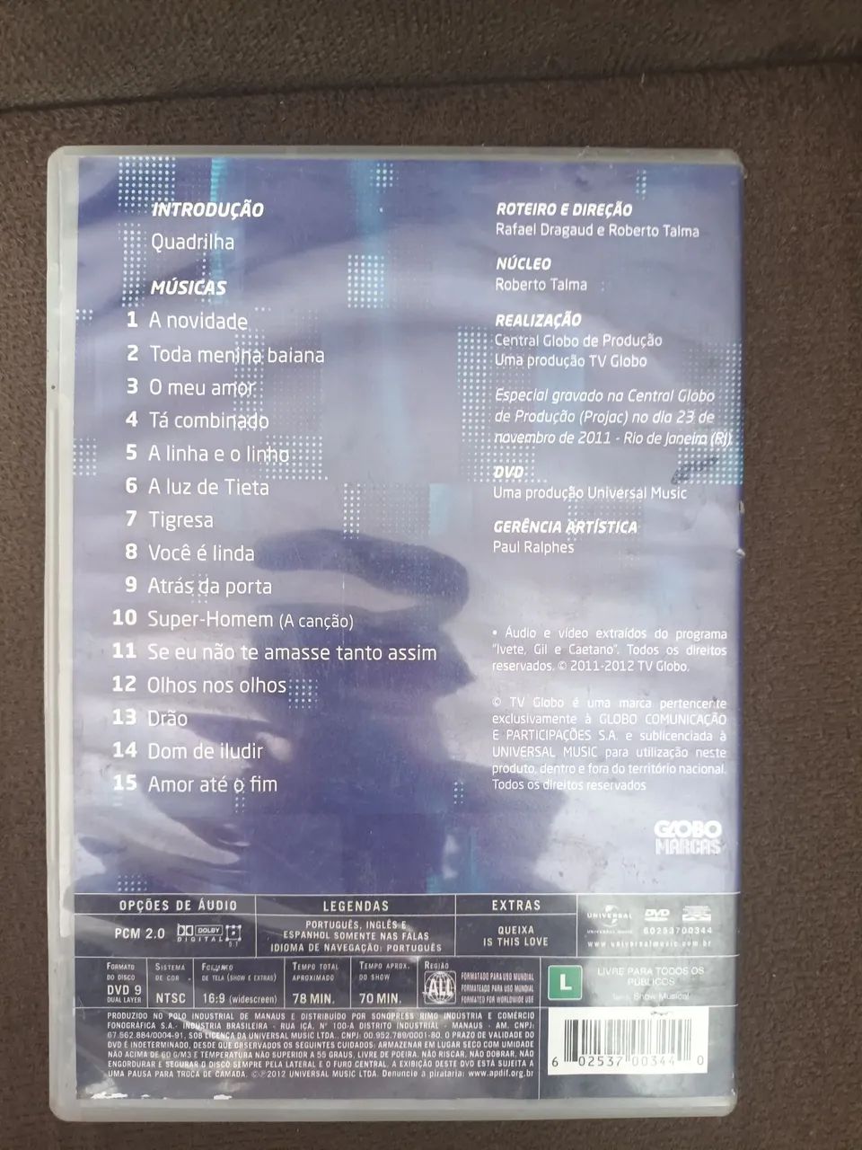 Dvd Ivete, Gil, Caetano original  - Foto 2