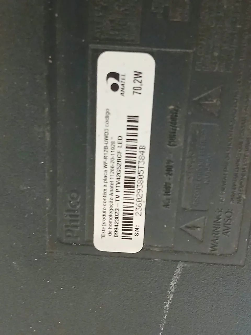 TV PHILCO 42 POLEGADAS COM DEFEITO - Foto 3