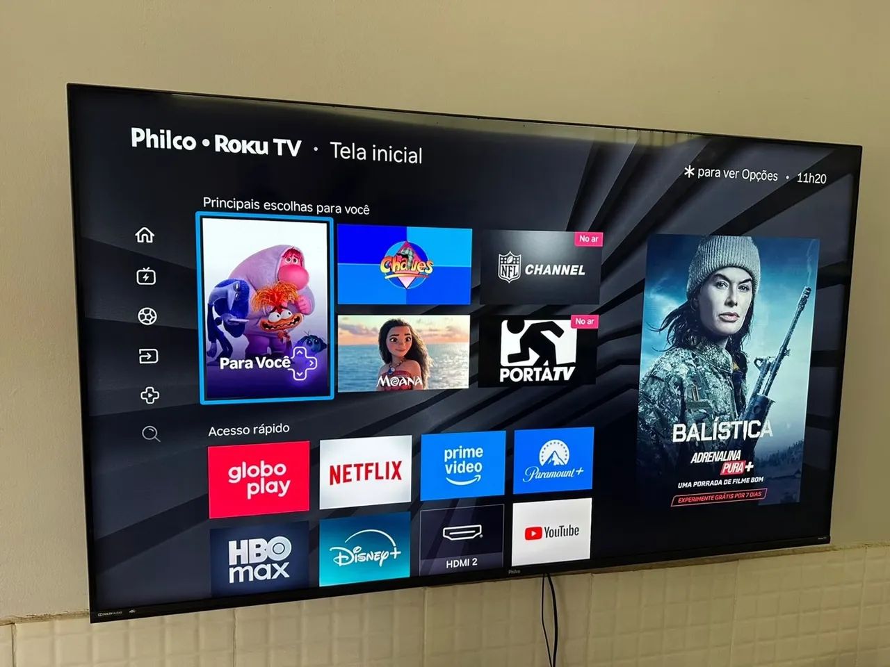 TV Philco 58 pol. C/ Roku TV