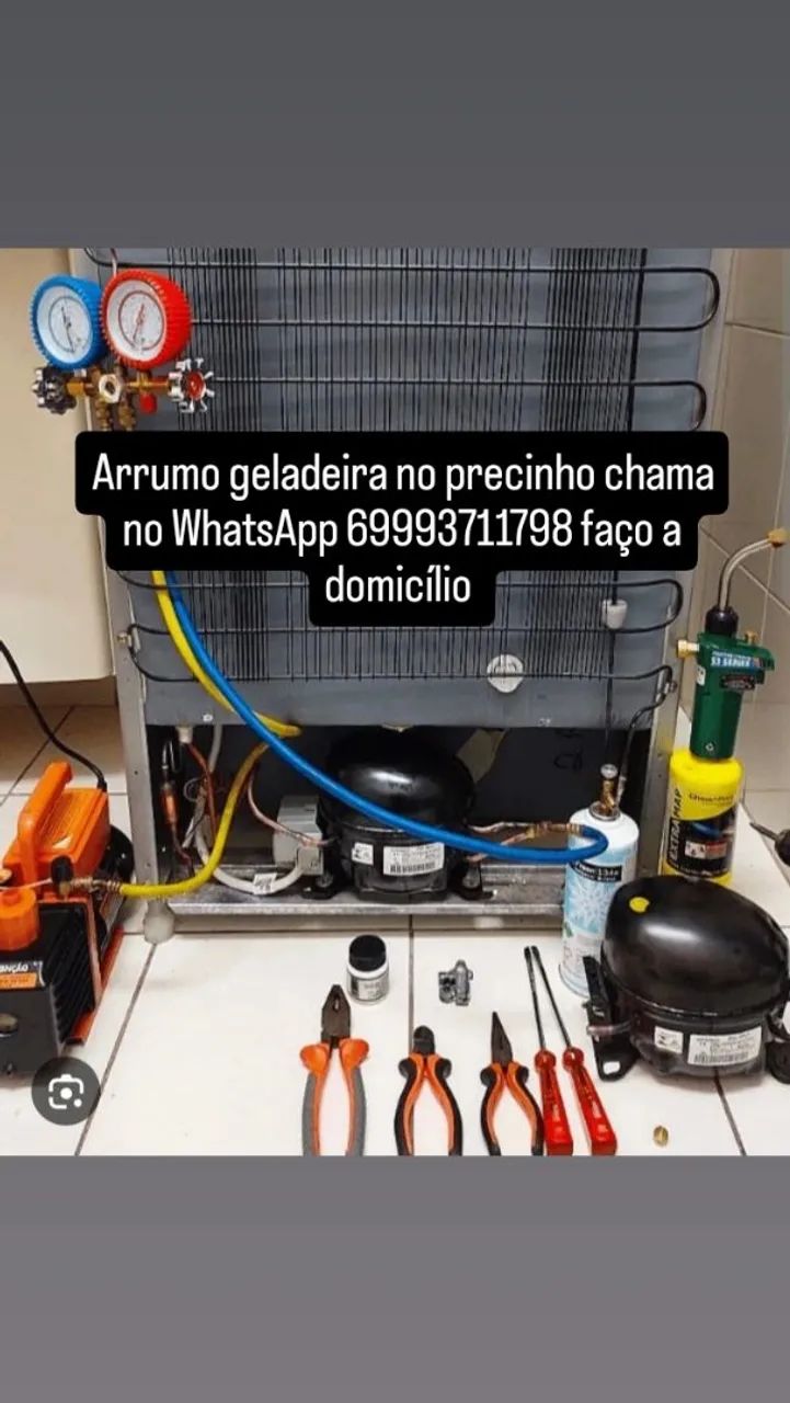 Arrumo geladeira no precinho 