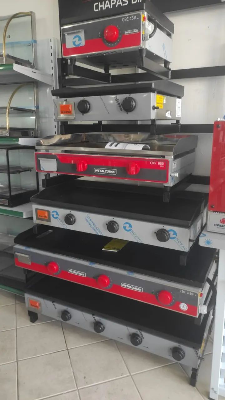 BH Chapa profissional para lanchonete restaurante e cozinhas profissionais