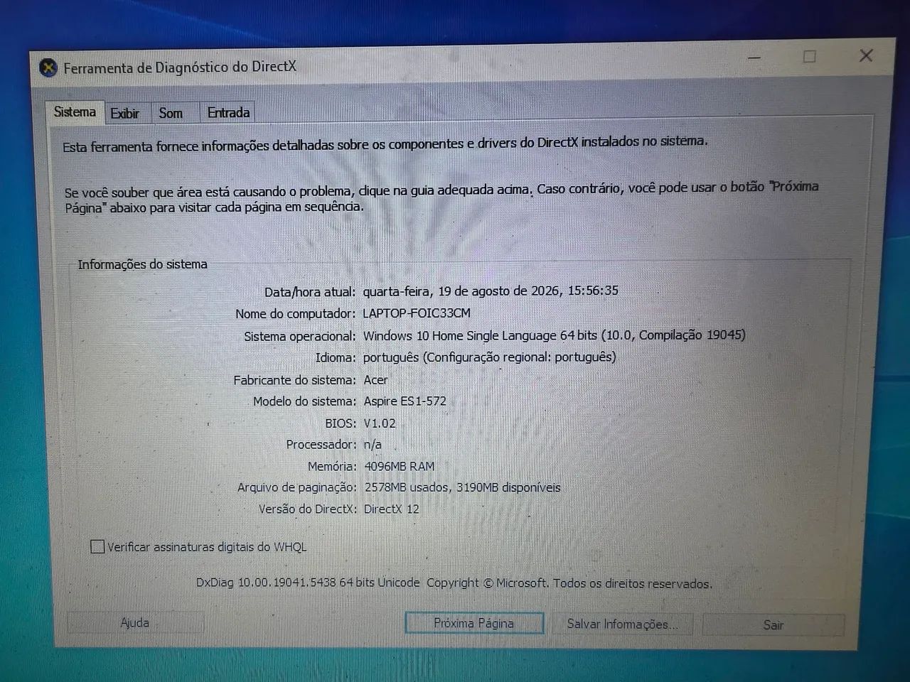 Notebook Acer ES1-572 - Foto 2