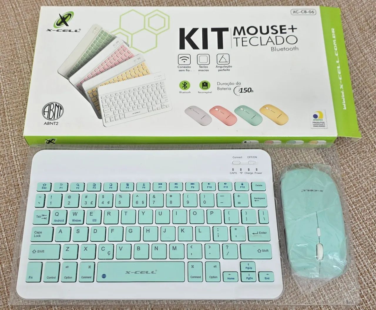 Kit Teclado e Mouse sem fio Bluetooth - Novo - Foto 2